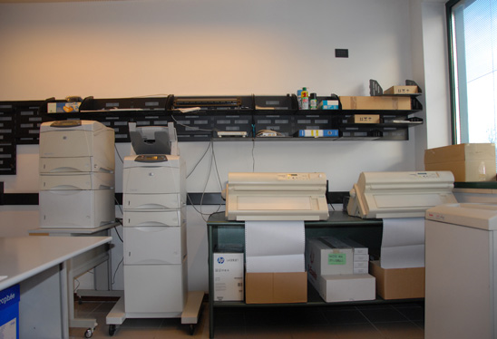 Studio Polito - la sala stampanti